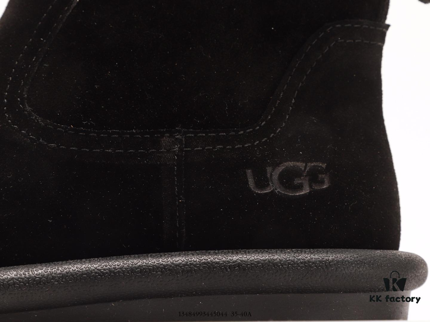 Premium Full Wool Lined UGG-5877 Australia Luxury Brand Genuine Leather Sheepskin Snow Boots for Men and Women, Imported Cowhide with Comfortable Rubber Foam Sole