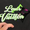 LOUIS VUITTON Lv Louis Vuitton New Logo Embroidered Gradient Letter Crew Neck Short Sleeve T-Shirt