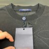 Louis Vuitton LV Letter Logo Embroidered All-Over Round Neck Short Sleeve T-Shirt, Heavy Craftsmanship Brand Signature Design, Made from 280g Pure Cotton Double Yarn Fabric, Comfortable and Soft to Wear, Neat Embroidery Stitching, High Version Comparable at Will, Complete with Three Labels
