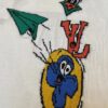 LOUIS VUITTON 23SS New Arrival Paper Plane Design Knitted Short-Sleeve Shirt