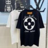 Louis Vuitton/LV New Embroidered Appliqué Round Neck Short Sleeve T-Shirt