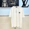 Louis Vuitton/LV New Arrival Logo Embroidered Short Sleeve T-Shirt with Refined 3D Embroidery