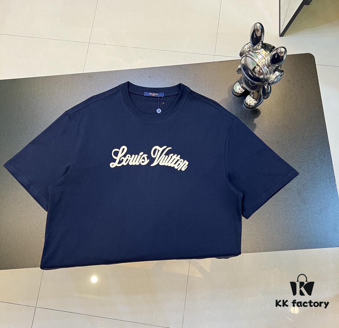 LOUIS VUITTON Embroidered Signature Short-Sleeve T-Shirt