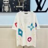 LOUIS VUITTON Louis Vuitton Hand-Painted Graffiti New Short Sleeve T-Shirt