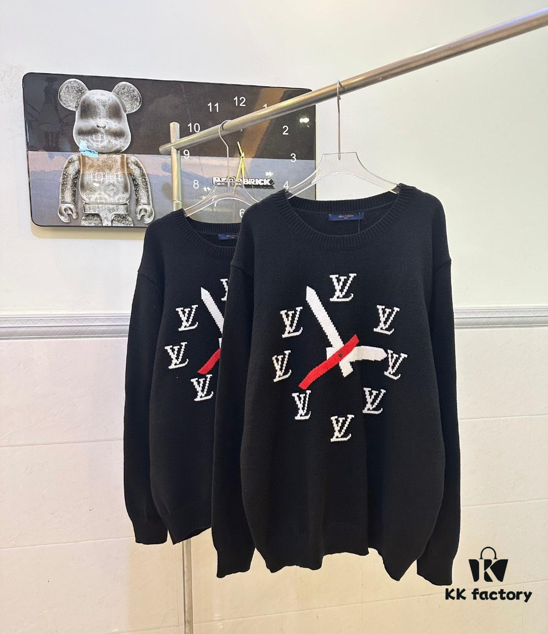 Louis Vuitton Clock Jacquard Sweater