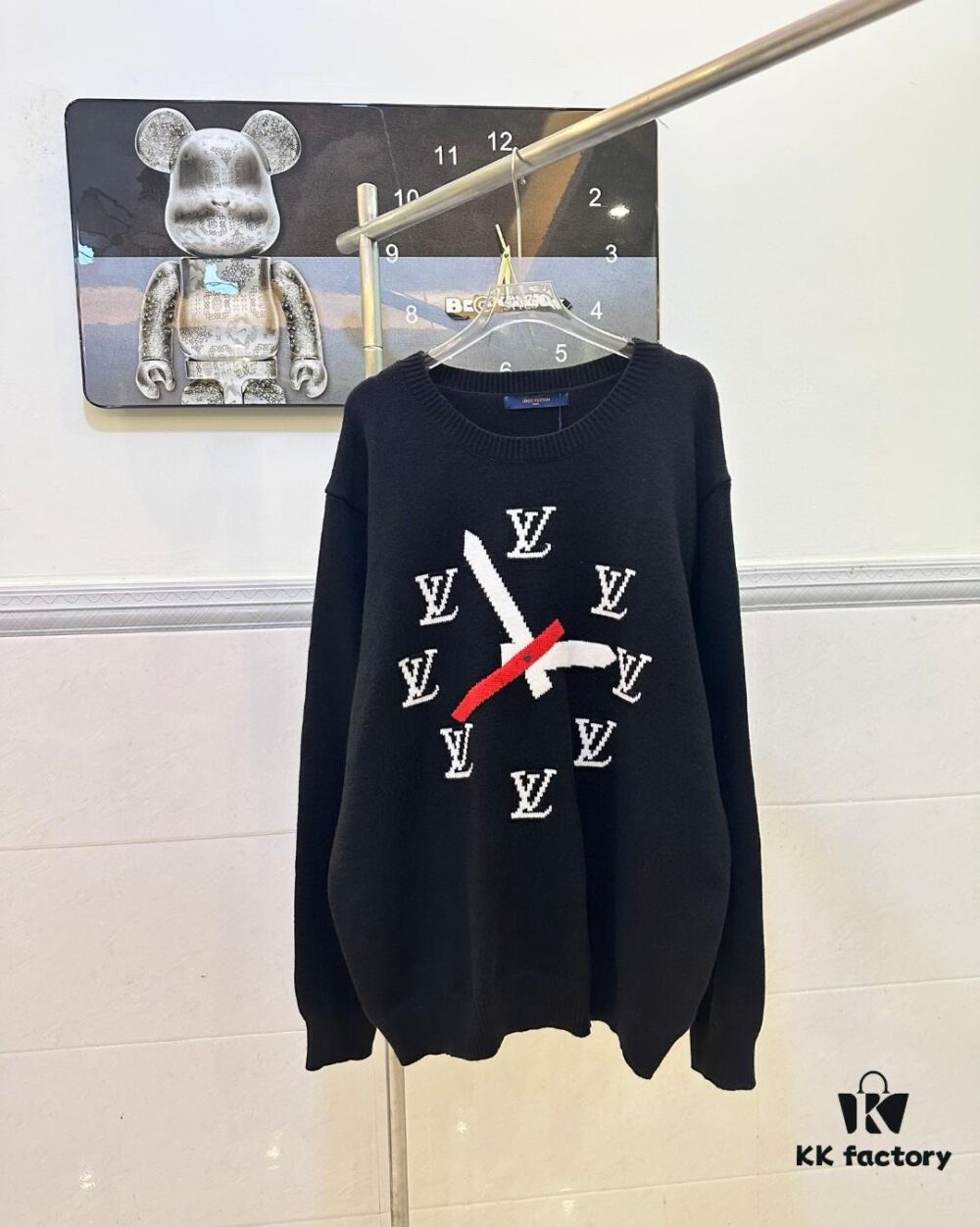 Louis Vuitton Clock Jacquard Sweater