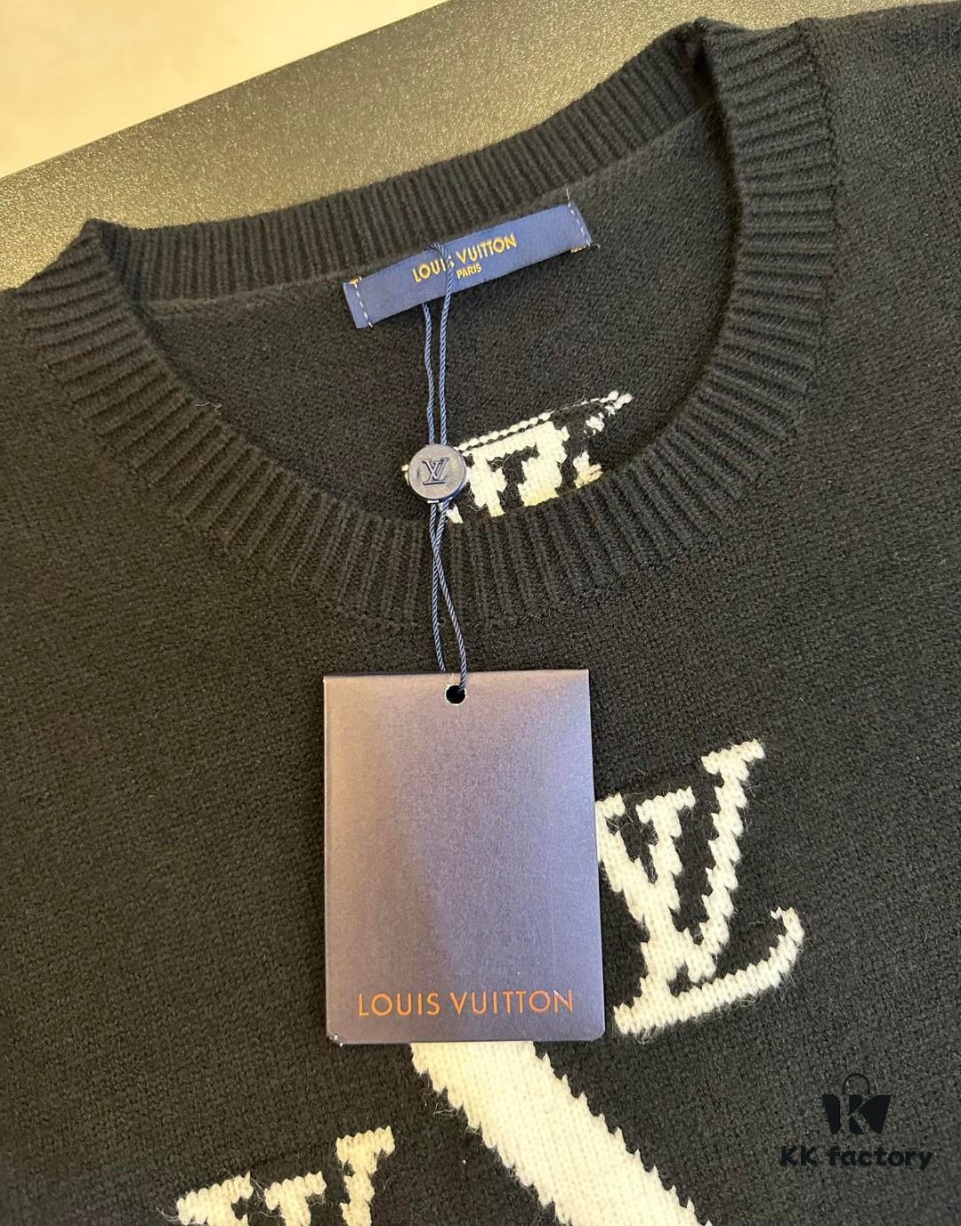 Louis Vuitton Clock Jacquard Sweater
