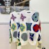 Louis Vuitton Classic Three-Flower Floral Round-Neck Long-Sleeve Sweater