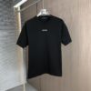 LV Louis Vuitton 2025 Spring/Summer New Arrival Round Neck Short Sleeve T-Shirt with Front Embroidery and Back Chain Stitch Design, Made from 320g Double-Layer Combed Cotton Fabric, Slightly Loose Fit, Soft and Substantial Fabric Texture, Unisex Style