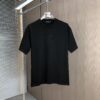 LV Louis Vuitton 2025 Spring/Summer New Arrival Round Neck Short Sleeve T-Shirt with Hot-Stone Embellishment and Engraved Pattern Technique, Made from High-Density 320g Double-Yarn Combed Cotton Fabric, Slightly Loose Fit, Soft and Substantial Fabric Texture, Unisex Design