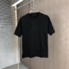 Louis Vuitton 2025 Spring/Summer New Arrival Round Neck Short Sleeve T-Shirt with Chain and Single-Needle Embroidery, Premium 320g Double-Combed Cotton Fabric, Slightly Loose Unisex Fit