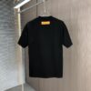 Louis Vuitton 2025 Spring/Summer New Arrival Round Neck Short Sleeve T-Shirt with Chain and Single-Needle Embroidery, Premium 320g Double-Combed Cotton Fabric, Slightly Loose Unisex Fit