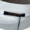 LV Louis Vuitton 2025 Spring/Summer New Arrival Round Neck Short Sleeve T-Shirt with Chain and Single Needle Embroidery, Premium 320g Double-Combed Cotton Fabric, Slightly Loose Unisex Fit