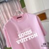 Louis Vuitton 2025 Summer New Arrival Personalized Letter Logo Print Custom 300g Fabric Short Sleeve T-Shirt Unisex
