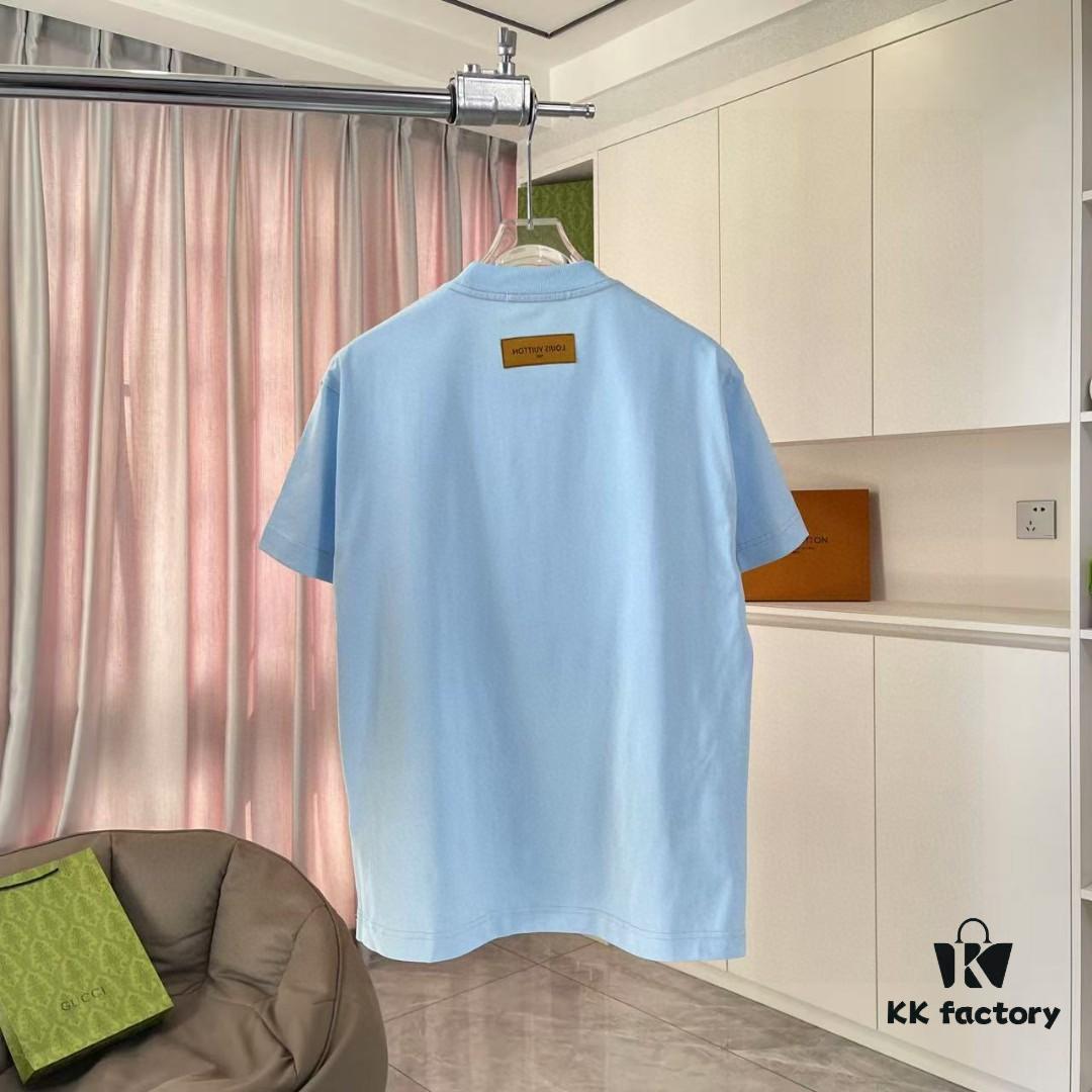 Louis Vuitton 2025 Summer New Arrival Personalized Letter Logo Print Custom 300g Fabric Short Sleeve T-Shirt Unisex