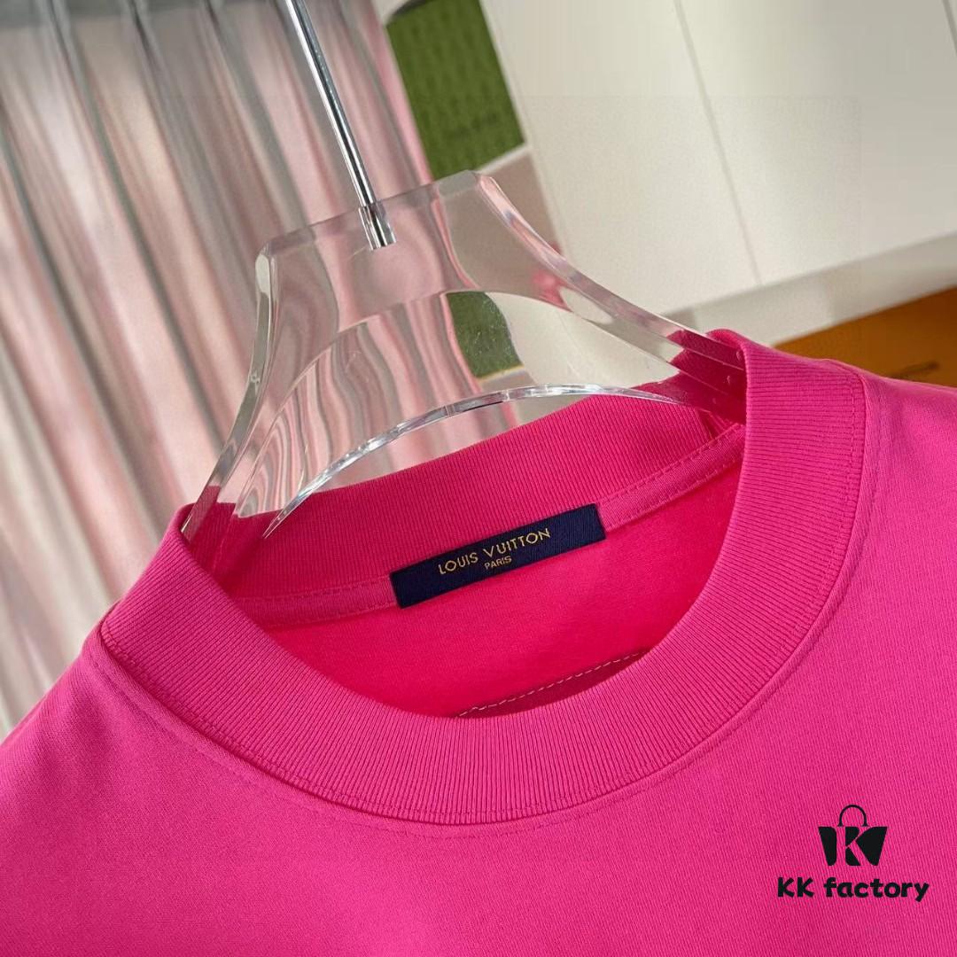 Louis Vuitton 2025 Summer New Arrival Personalized Letter Logo Print Custom 300g Fabric Short Sleeve T-Shirt Unisex