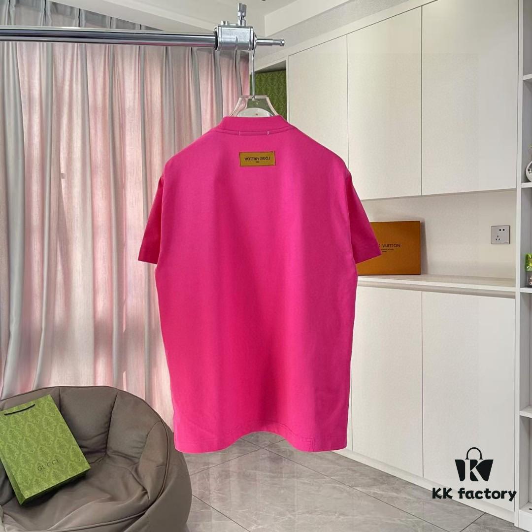 Louis Vuitton 2025 Summer New Arrival Personalized Letter Logo Print Custom 300g Fabric Short Sleeve T-Shirt Unisex