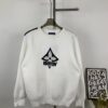 New Louis Vuitton LV Panda Color-Block Three-Leaf Grass Script Unisex Casual Round-Neck Sweater