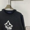 New Louis Vuitton LV Panda Color-Block Three-Leaf Grass Script Unisex Casual Round-Neck Sweater