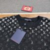 New Louis Vuitton 270g Crew Neck Short Sleeve T-Shirt with Gradient Starry Night Logo Print