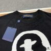 New Arrival Louis Vuitton Unisex Black and White Portrait Knit Short Sleeve T-Shirt