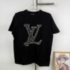 New Louis Vuitton LV Embroidered Crew Neck Logo Short Sleeve Unisex