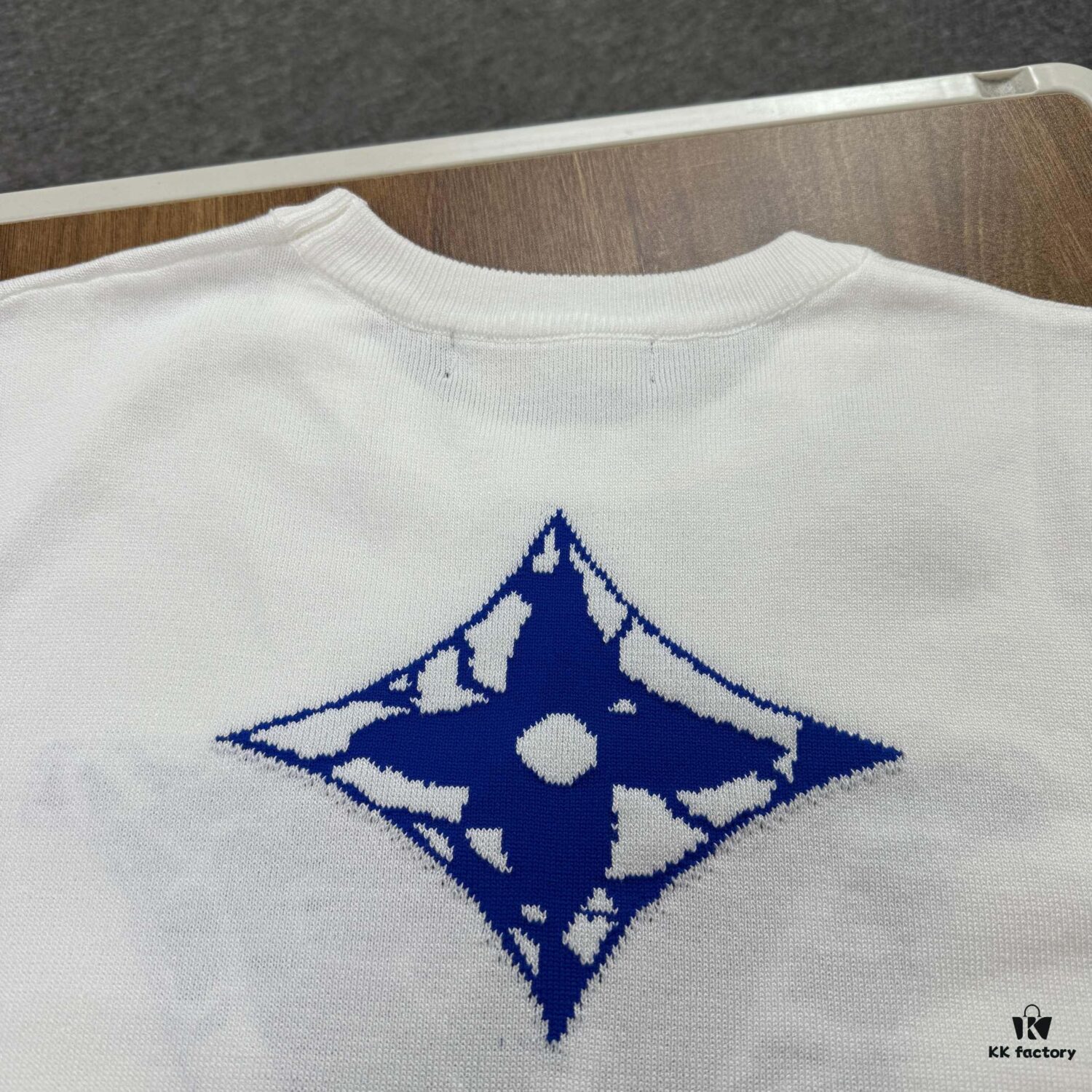 New LV Louis Vuitton 2023FW Ski Collection Jacquard Round-Neck Short-Sleeve T-Shirt