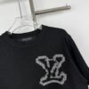 New Louis Vuitton 25SS Limited Edition Brick Print Knit Crew Neck Short Sleeve T-Shirt