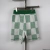New Arrival Louis Vuitton 1V 25SS Large Checkerboard Jacquard Knit Shorts