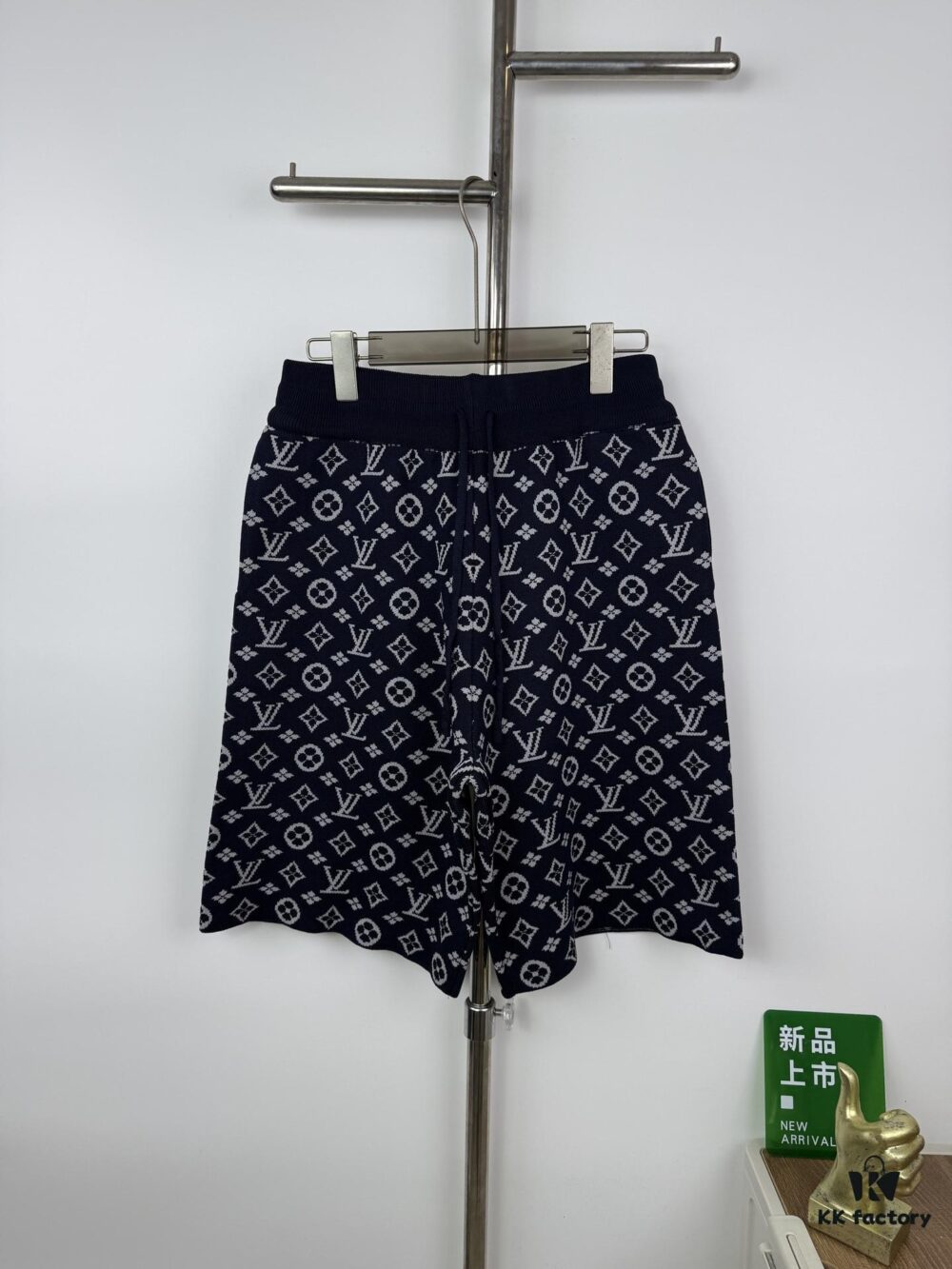 New LV Louis Vuitton Monogram Jacquard Knit Shorts