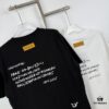 LOUISVUITTON Graffiti Print Logo Round-Neck Short-Sleeve T-Shirt Unisex Casual Loose Fit