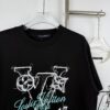 LOUISVUITTON Classic Parody Graffiti Print Logo Round Neck Short Sleeve T-Shirt Unisex Casual Loose Fit