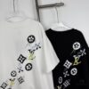 Louis Vuitton 24SS Runway Exclusive LV Logo Hand-Drawn Graffiti Digital Print Crew Neck Short Sleeve T-Shirt