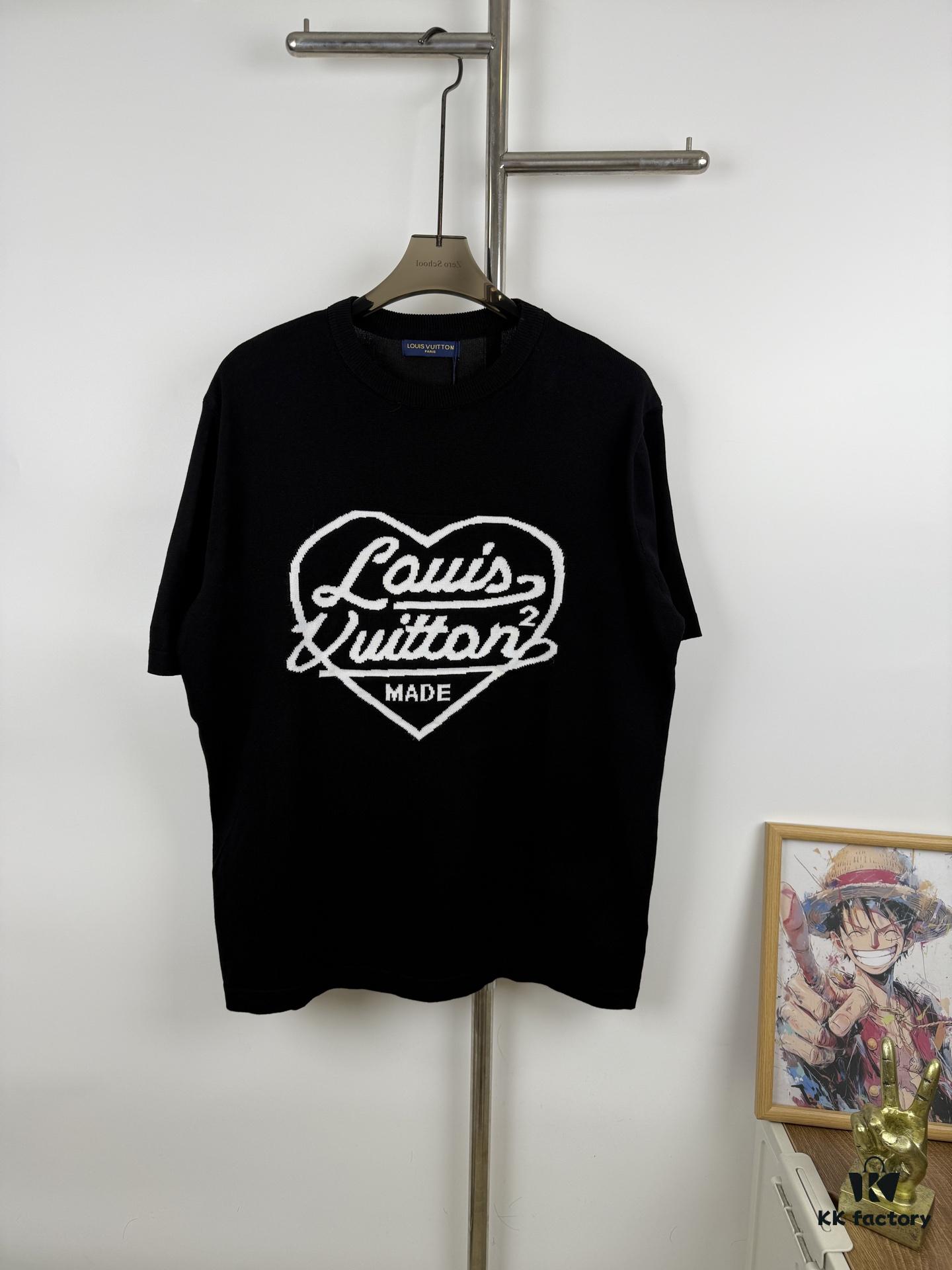 New Louis Vuitton LV 2023 Spring Heart Knit Short-Sleeve Unisex by lvXnigo Collaboration