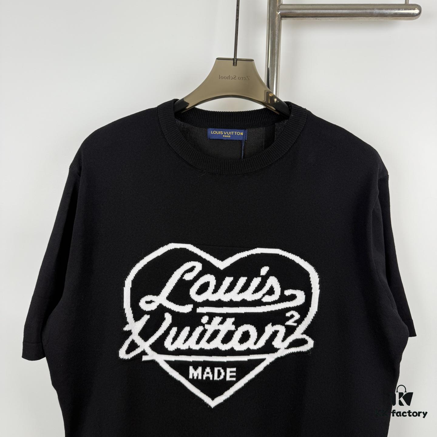 New Louis Vuitton LV 2023 Spring Heart Knit Short-Sleeve Unisex by lvXnigo Collaboration