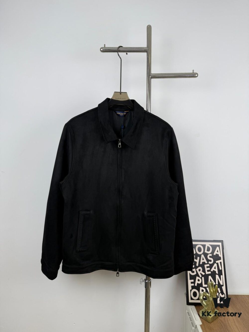 New Arrival 1V Louis 24FW Autumn/Winter Imported Suede Velvet Textured Fashion Notch Collar Jacket