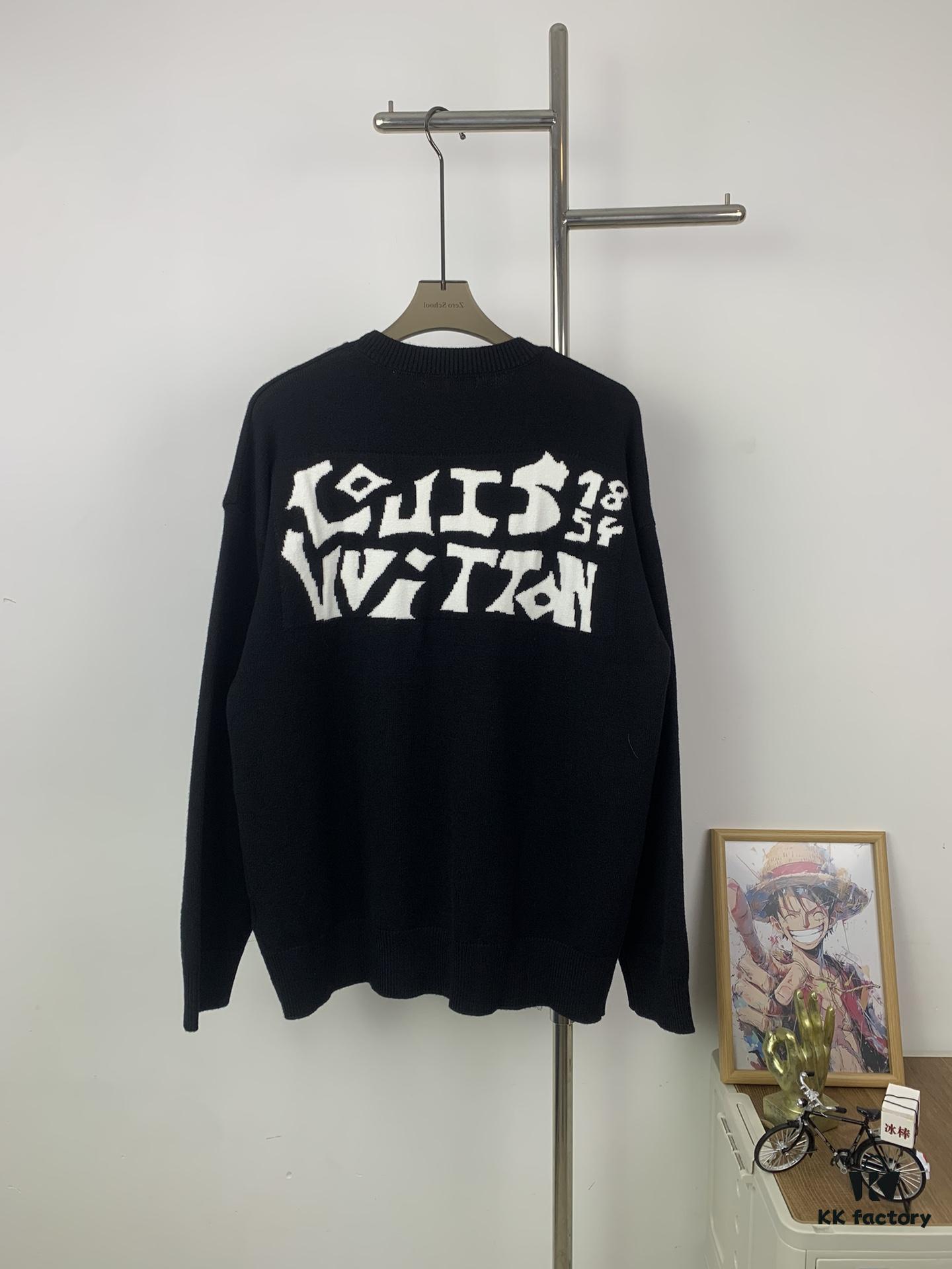 New Louis Vuitton Limited Edition Owl Jacquard Crew Neck Casual Sweater