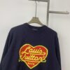New LV Navy Blue Heart Sweater with 15% Wool, Soft and Comfortable for Direct Wear, High-Quality Version, Warm and Premium Texture