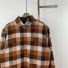 Louis Vuitton 24FW Orange Checkered Jacquard Flannel Shirt