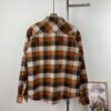 Louis Vuitton 24FW Orange Checkered Jacquard Flannel Shirt