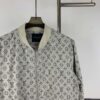 New LV Monogram Jacquard Jacket Coat, LOUIS VUITTON Counter Synchronized Style, Premium High-Density Coated Denim Fabric with All-Over Print Technique