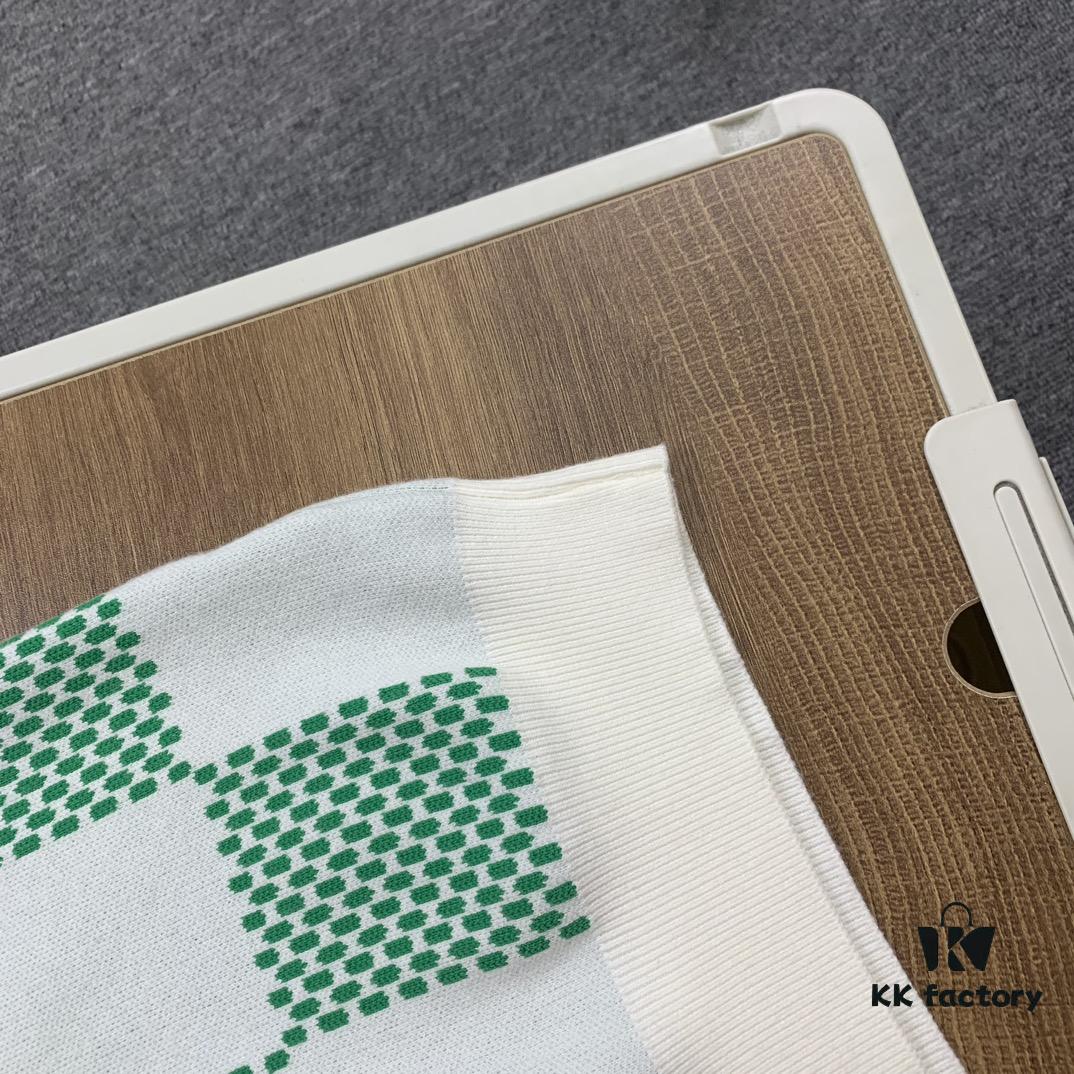 New Louis Vuitton Plaid Green Unisex Sweater from Pharrell Williams Collection