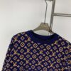 New LV Louis Vuitton Gradient Jacquard All-Over Logo Crew Neck Sweater Unisex
