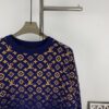 New LV Louis Vuitton Gradient Jacquard All-Over Logo Crew Neck Sweater Unisex