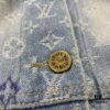 New LV Louis Vuitton 1V 24FW Tyler Collaboration Monogram Colorful Embroidered Denim Jacket Unisex