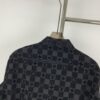 New Louis Vuitton 24SS Flocked Letter All-Over Mosaic Check Jacquard Shirt Jacket Unisex