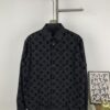 New Louis Vuitton 24SS Flocked Full-Print Checkered Jacquard Shirt Jacket Unisex