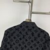 New Louis Vuitton 24SS Flocked Full-Print Checkered Jacquard Shirt Jacket Unisex