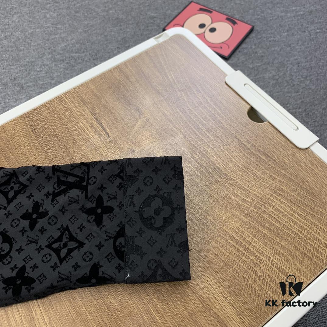 New Louis Vuitton 24SS Flocked Full-Print Checkered Jacquard Shirt Jacket Unisex