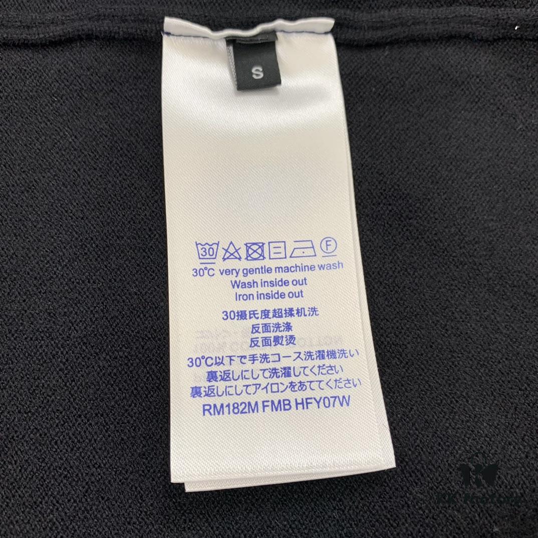 New LV Louis Vuitton White Knitted Logo Crewneck Sweater Unisex